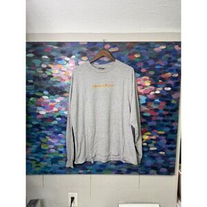 Burton Mens Grey Long Sleeve T Shirt Graphic Print Size XXL